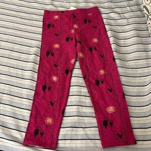Gap girl pink owl legging Nwt size 5